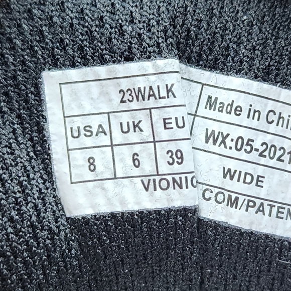 Vionic Women's Walker Classic Walking Shoes Black - 8 - Picture 8 of 9